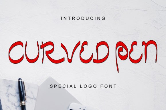 Curved Pen Font