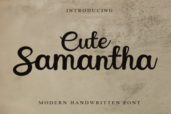 Cute Samantha Font