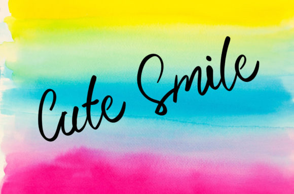 Cute Smile Font Poster 1