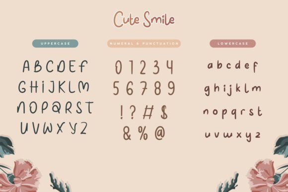 Cute Smile Font Poster 4