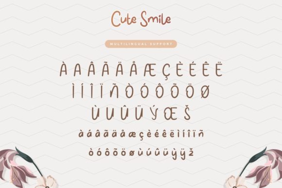 Cute Smile Font Poster 6