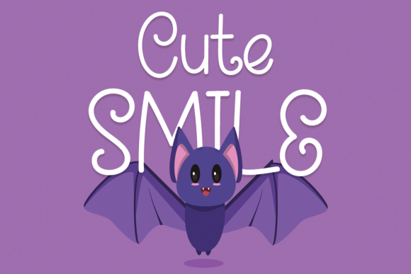 Cute Smile Font Poster 1