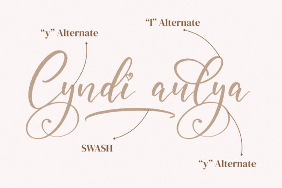 Cyndi Aulya Font Poster 9