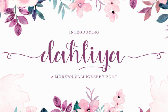 Dahliya Font Poster 1