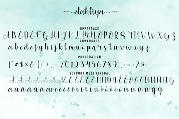 Dahliya Font Poster 7