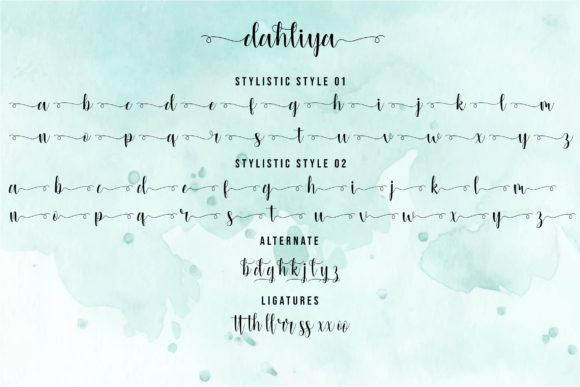 Dahliya Font Poster 8