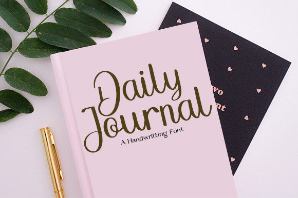 Daily Journal Font Poster 1
