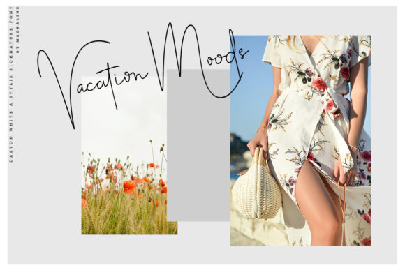 Dalton White Font Poster 5