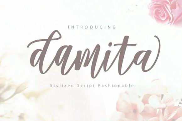 Damita Script Font Damita Script Font Poster 1
