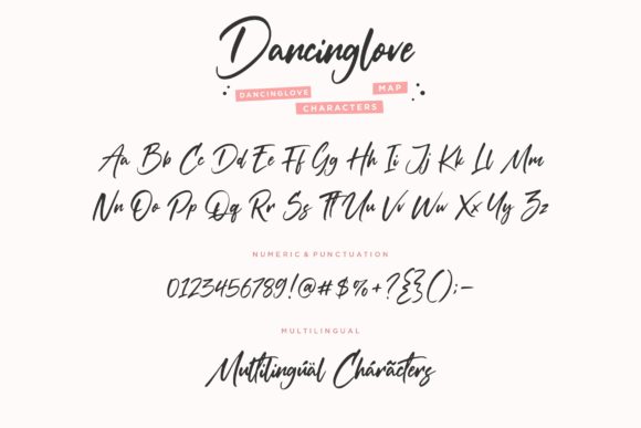 Dancinglove Font Poster 6