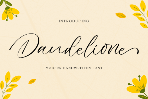 Dandelione Font Poster 1