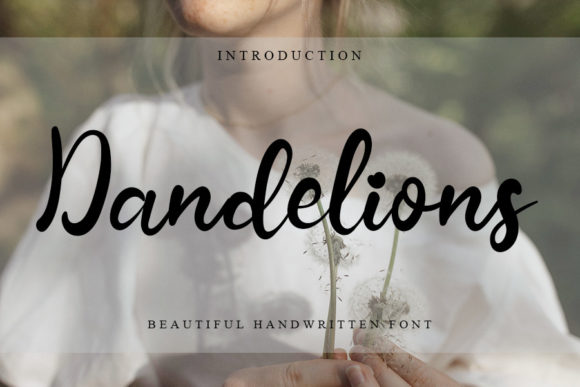 Dandelions Font Poster 1