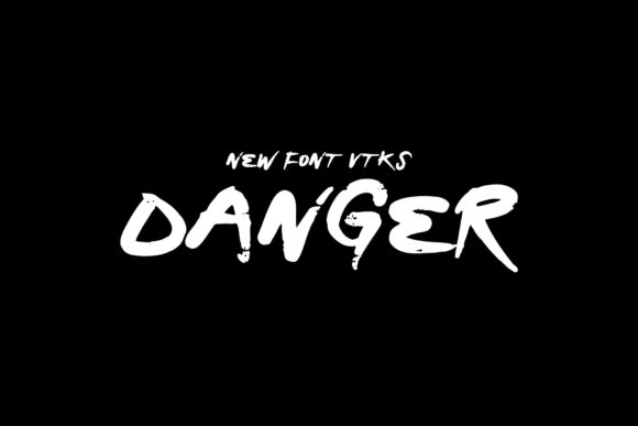 Danger Font Poster 1