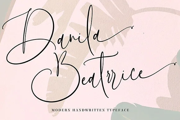 Danila Beatrrice Font Danila Beatrrice Font Poster 1
