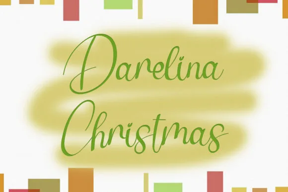 Darelina Christmas Font Darelina Christmas Font Poster 1