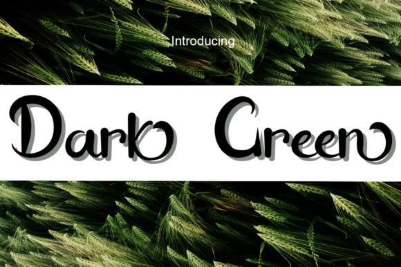 Dark Green Font
