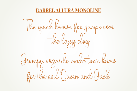 Darrel Allura Monoline Font Poster 5