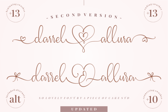 Darrel Allura Second Font Poster 1