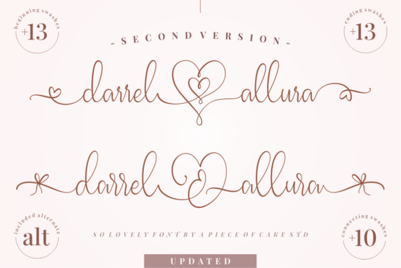 Darrel Allura Second Font