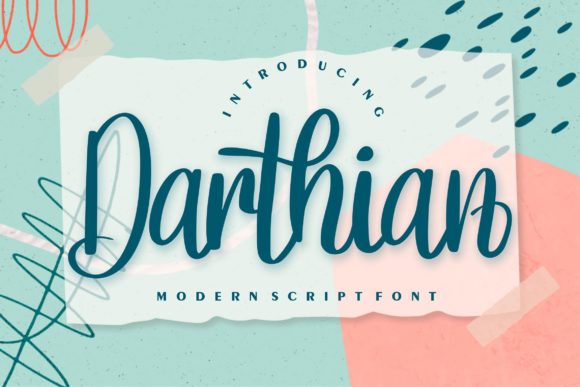 Darthian Font Font Poster 1