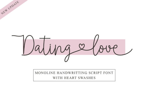 Dating Love Font Poster 1