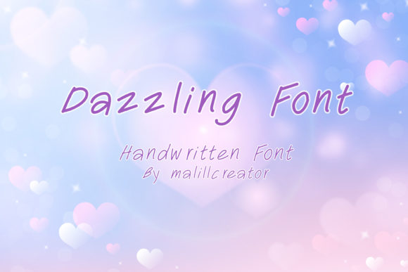 Dazzling Font Poster 1