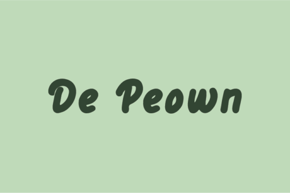 De Peown Font