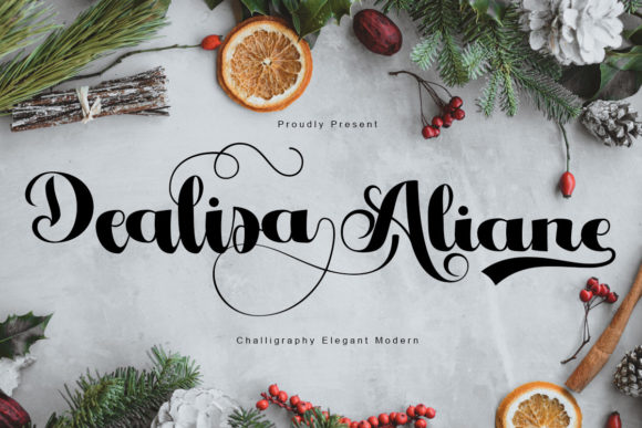 Dealisa Aliane Font Poster 1