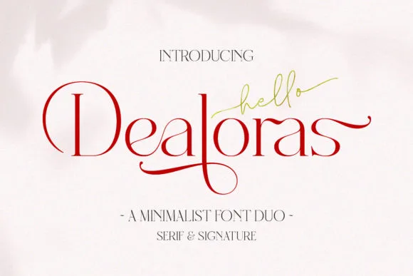 Dealoras Trio Font Dealoras Trio Font Poster 1