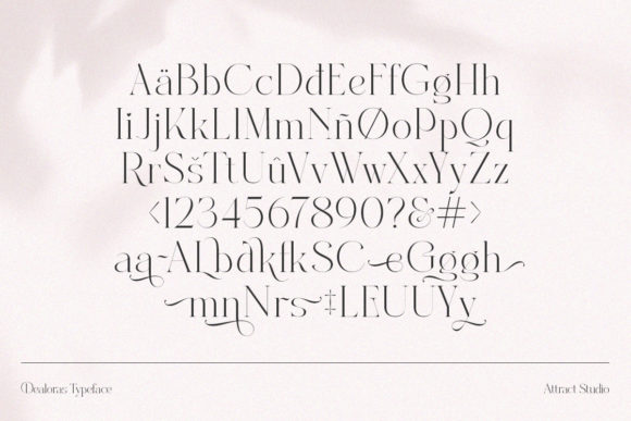 Dealoras Trio Font Poster 16