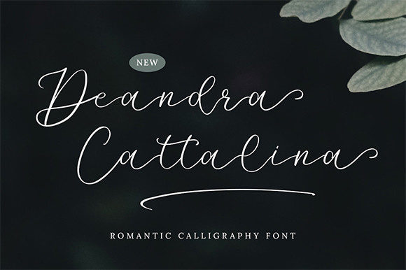 Deandra Cattalina Font Poster 1