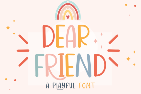 Dear Friend Font Poster 1