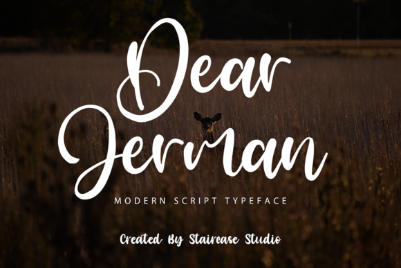 Dear Jerman Font Poster 1