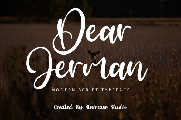 Dear Jerman Font Dear Jerman Font Poster 1