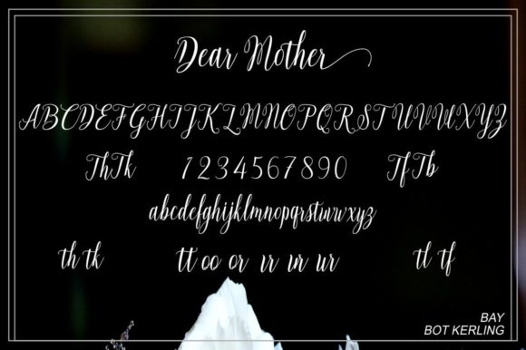 Dear Mother Font Poster 4