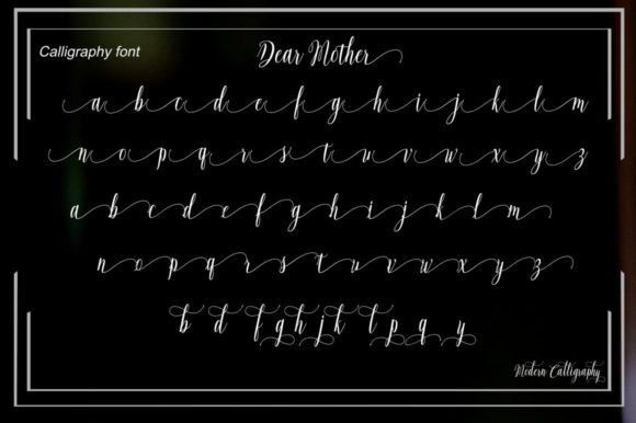 Dear Mother Font Poster 5