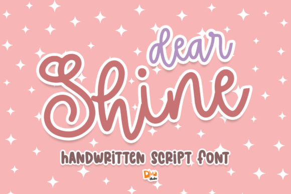 Dear Shine Font Poster 1