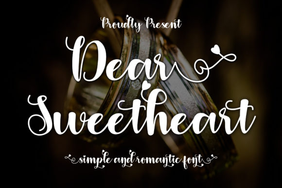 Dear Sweetheart Font Poster 1