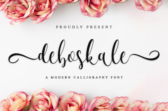 Deboskale Script Font Poster 1