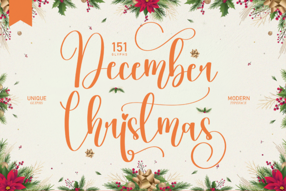 December Christmas Font