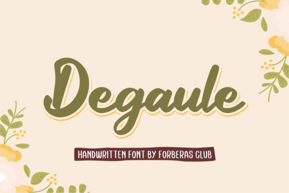 Degaule Font Poster 1