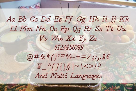Deli Turkey Font Poster 5