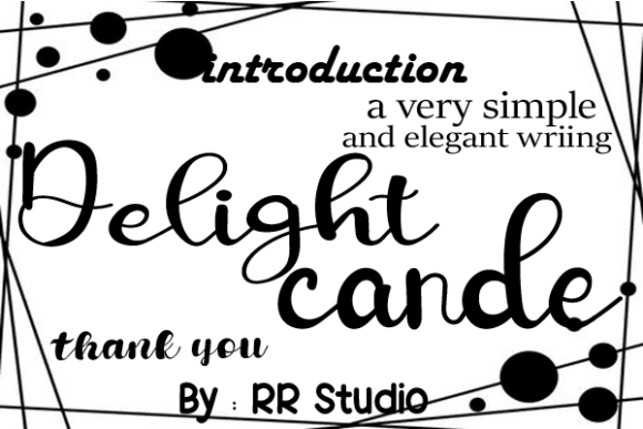 Delight Cande Font Poster 1