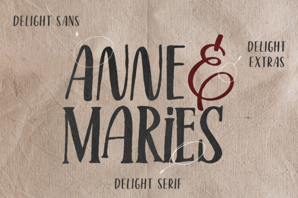 Delight Lettering Font Poster 3