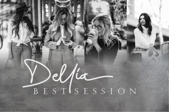 Dellia Signature Font Poster 6