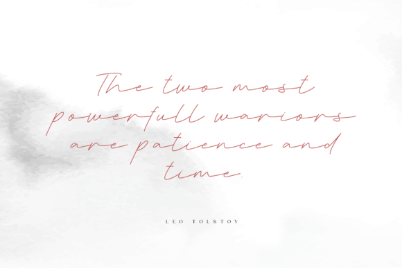 Deluna Signature Font Poster 4