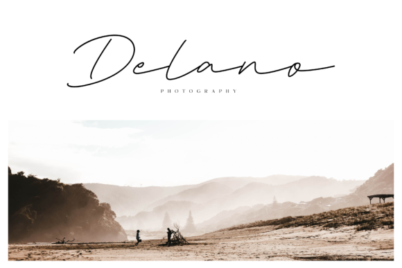 Deluna Signature Font Poster 7