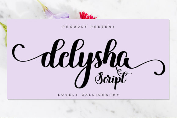 Delysha Script Font Poster 1