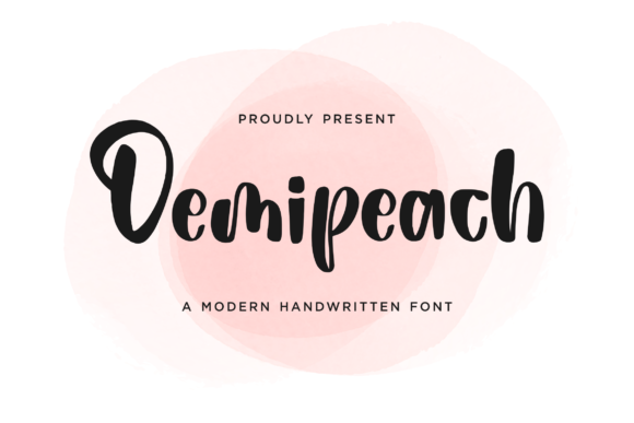 Demipeach Font Poster 1