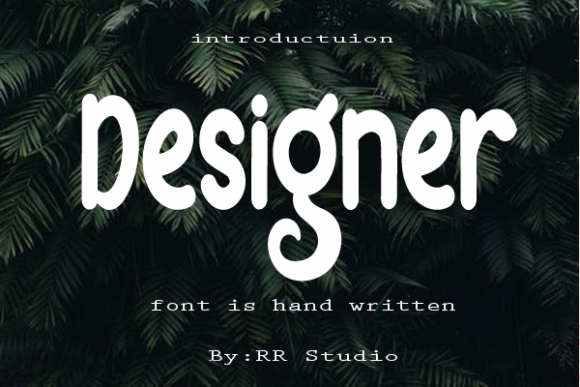 Designer Font Poster 1